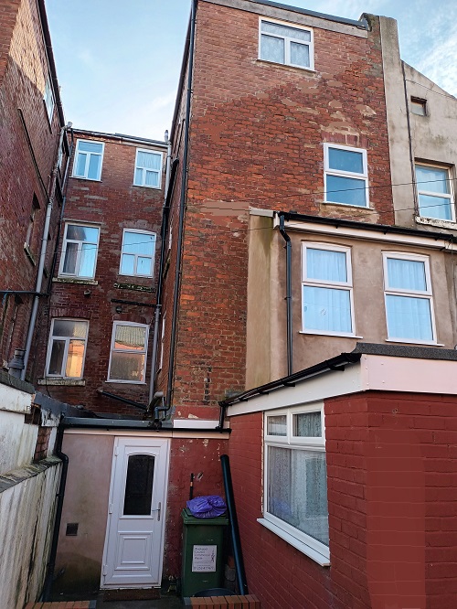 Blackpool hotel rear view image